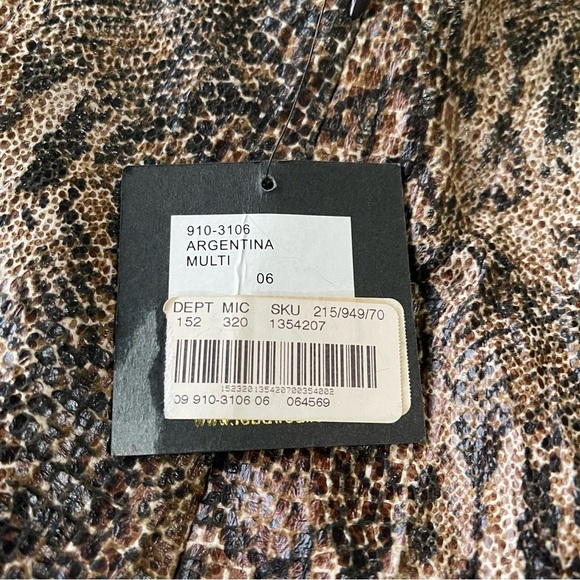 Reba faux suede snake print crinkle maxi skirt NWT  Argentina size 6 - Picture 8 of 13